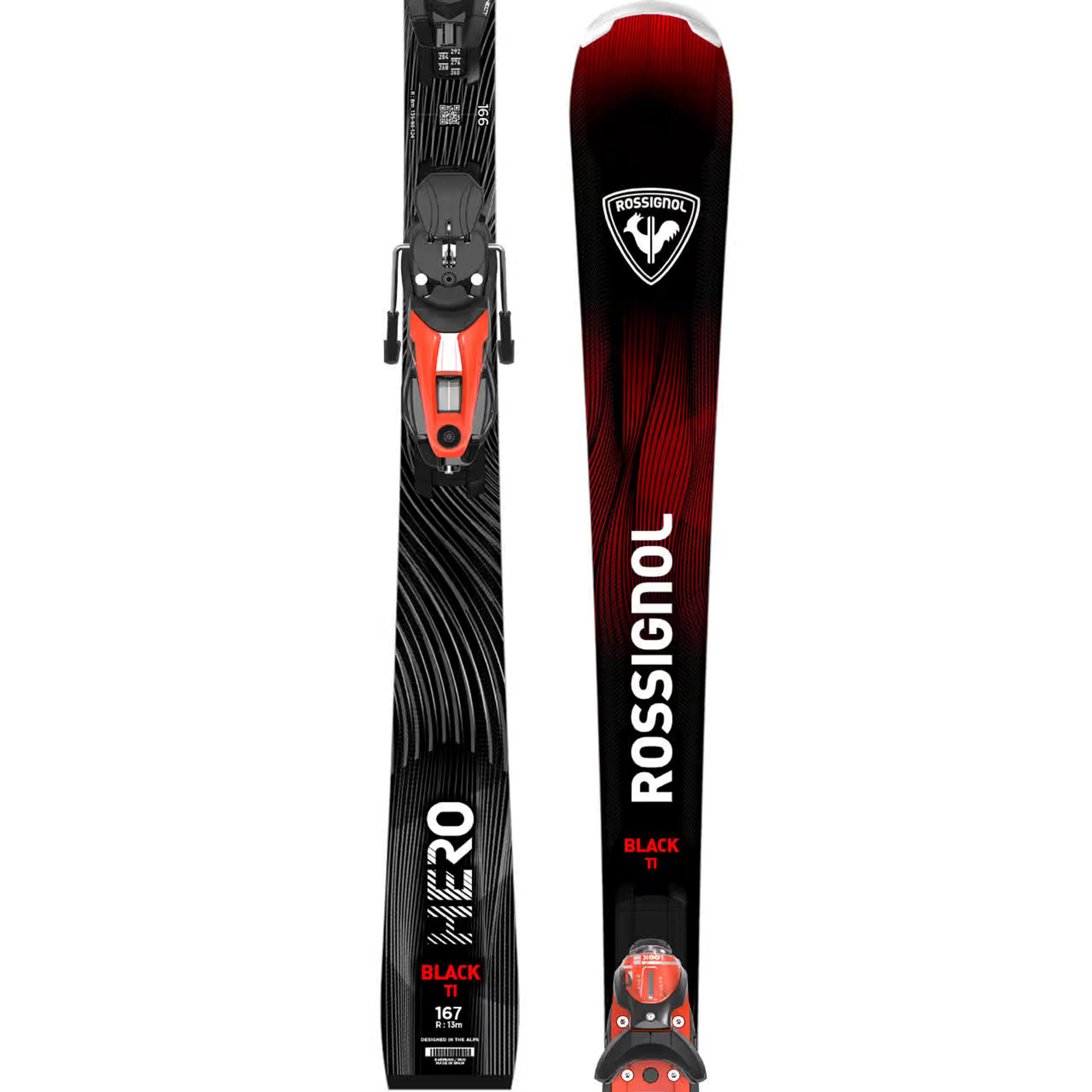 Горные лыжи Rossignol Hero TI Konect, чёрный