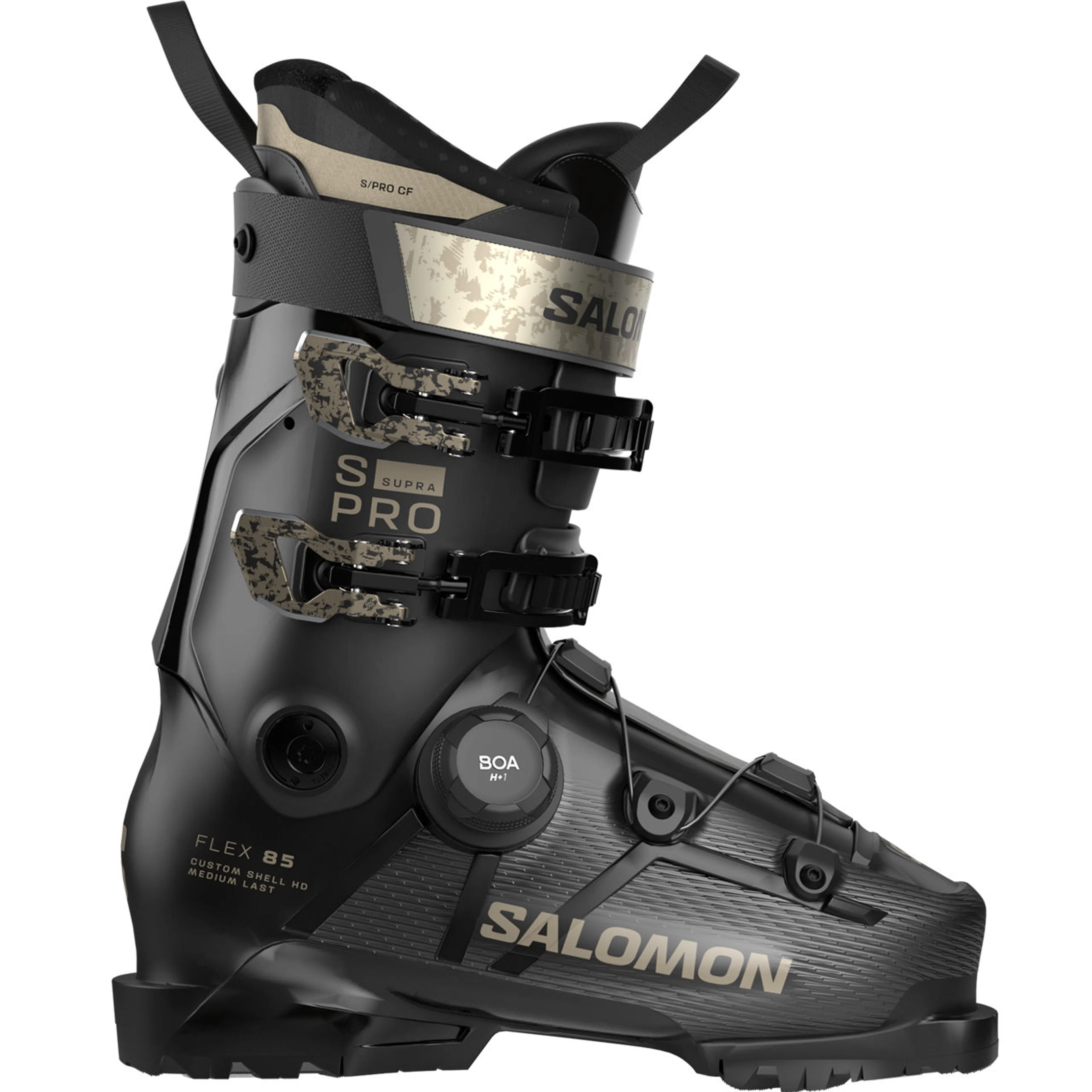 Горнолыжные ботинки Salomon S Pro Supra BOA 85 W beluga metal, чёрный, бронзовый
