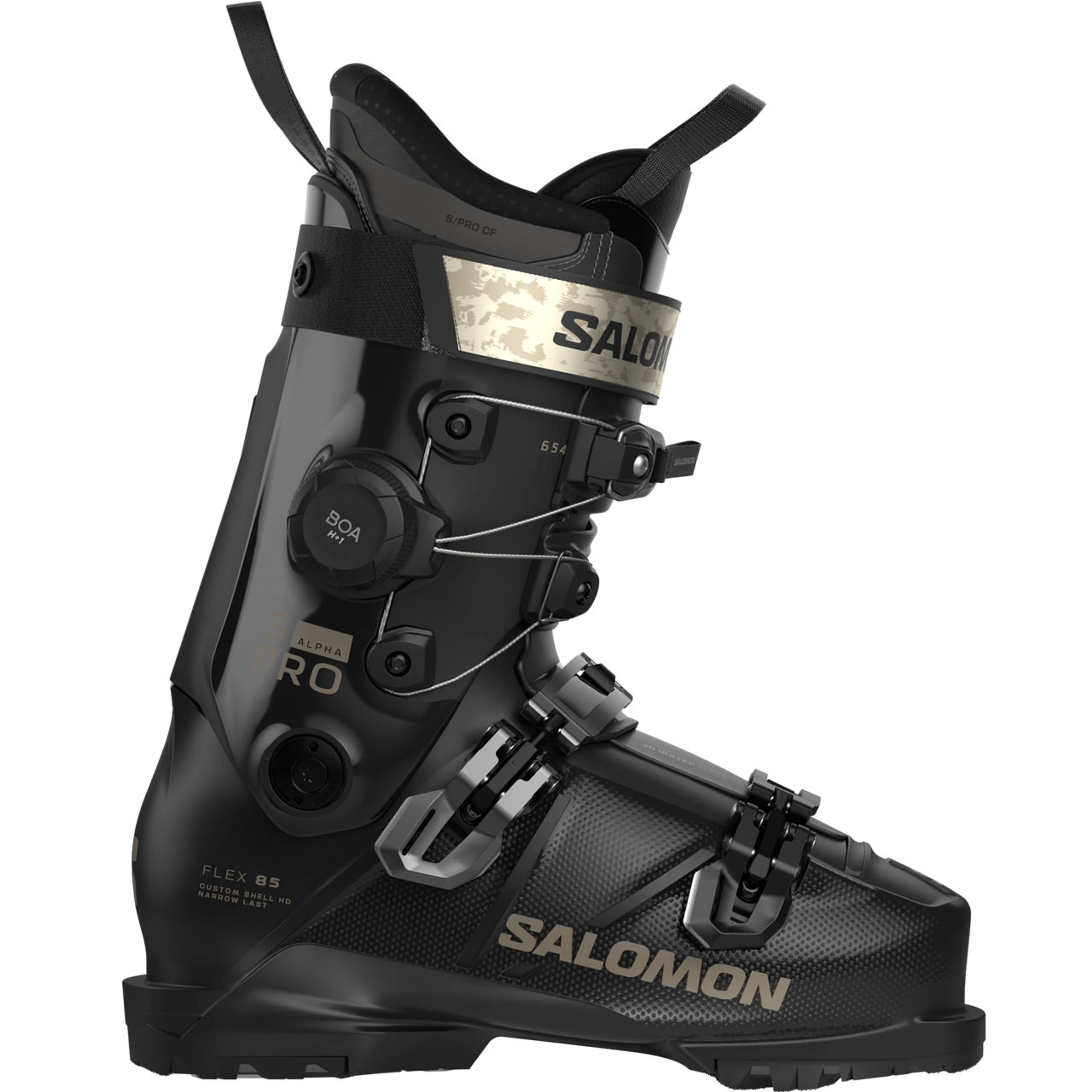 Горнолыжные ботинки Salomon S Pro Alpha C BOA 85 W metal, чёрный, тёмный