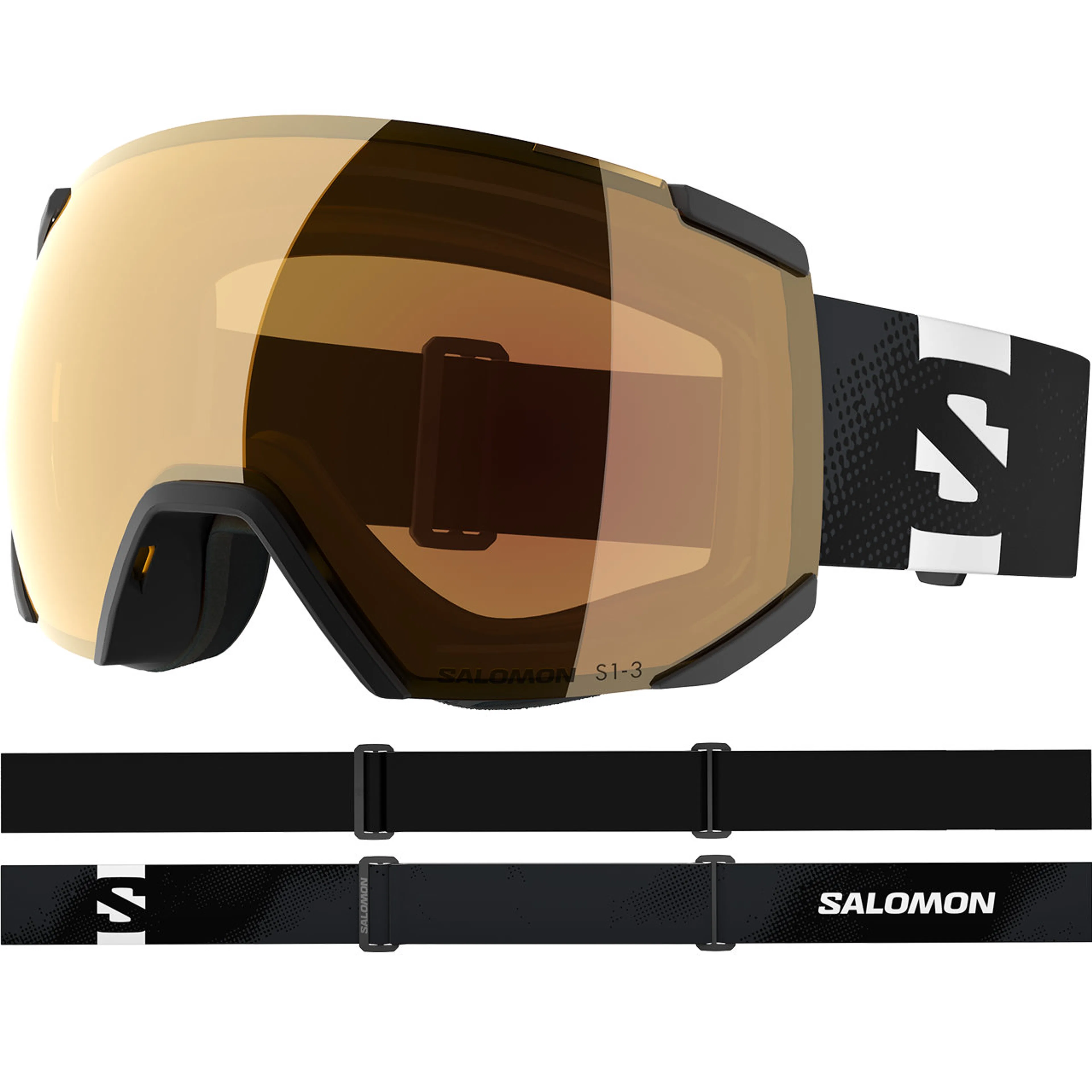 Маска Salomon Radium Photo, чёрный, красный