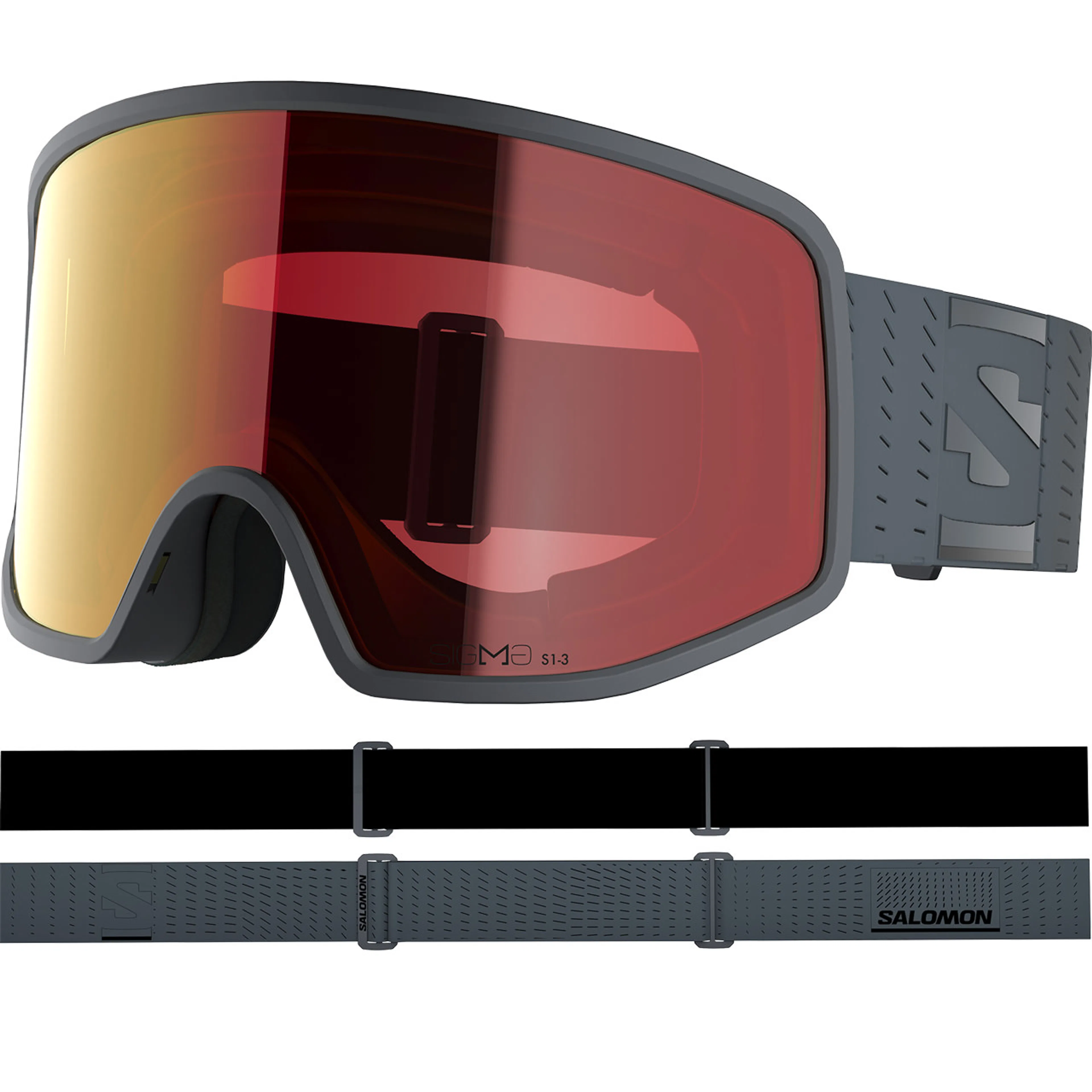 Маска Salomon Sentry Pro Sigma Photo ebony poppy, красный