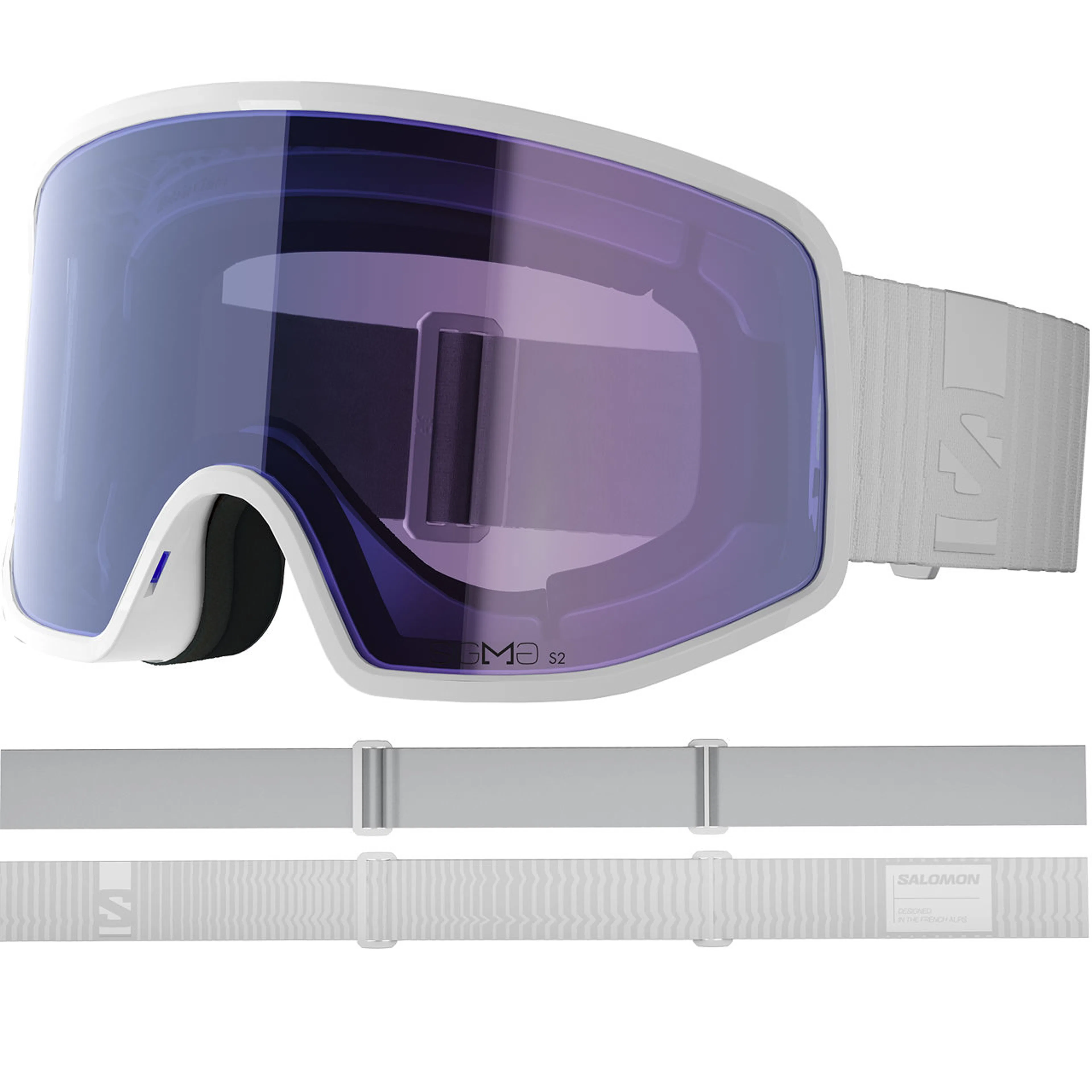 Маска Salomon Sentry Pro Sigma ice, белый, синий