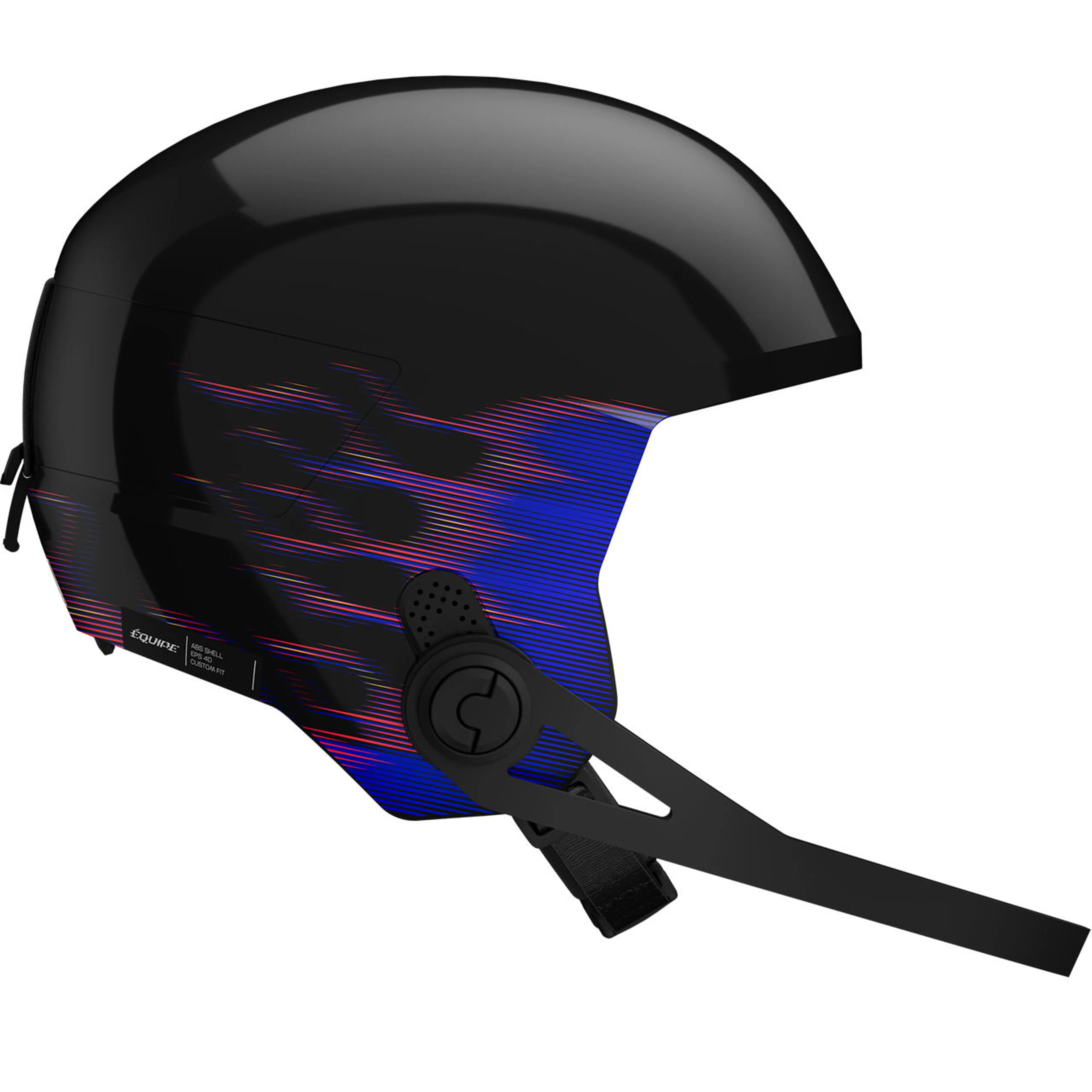 Шлем Salomon Equipe FIS + Kinnbügel flame, детскый, чёрный