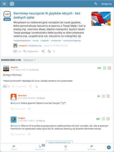 Made it to the front page of Poland's equivalent of Reddit.