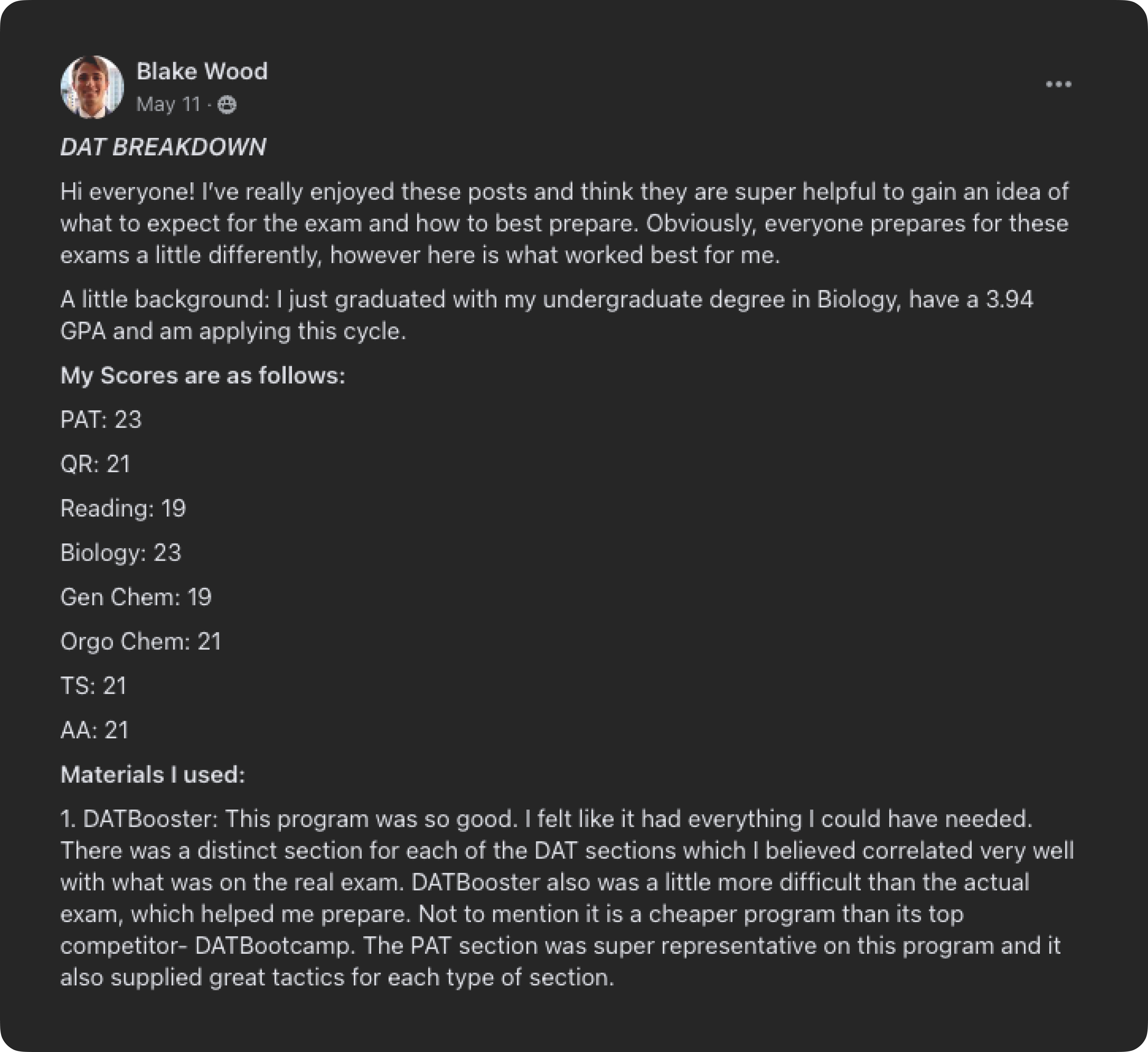 DATBooster | Success Stories