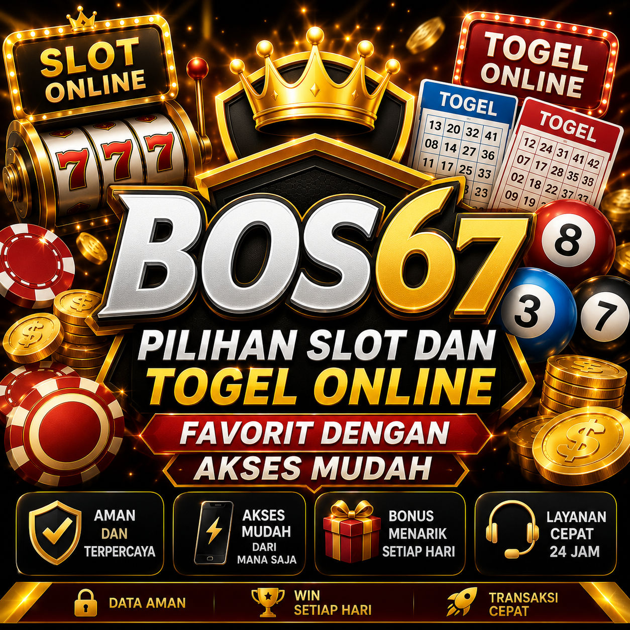 BOS67: Pilihan Slot dan Togel Online Favorit dengan Akses Mudah