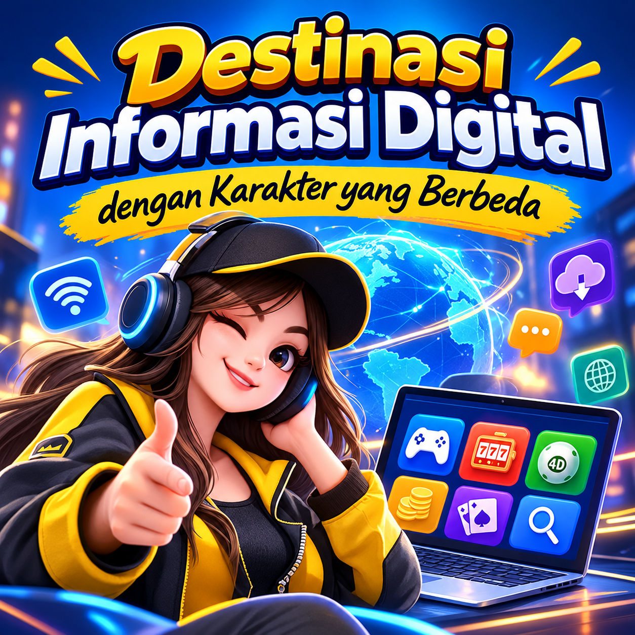 PUSPA4D: Destinasi Informasi Digital PUSPA 4D dengan Karakter yang Berbeda