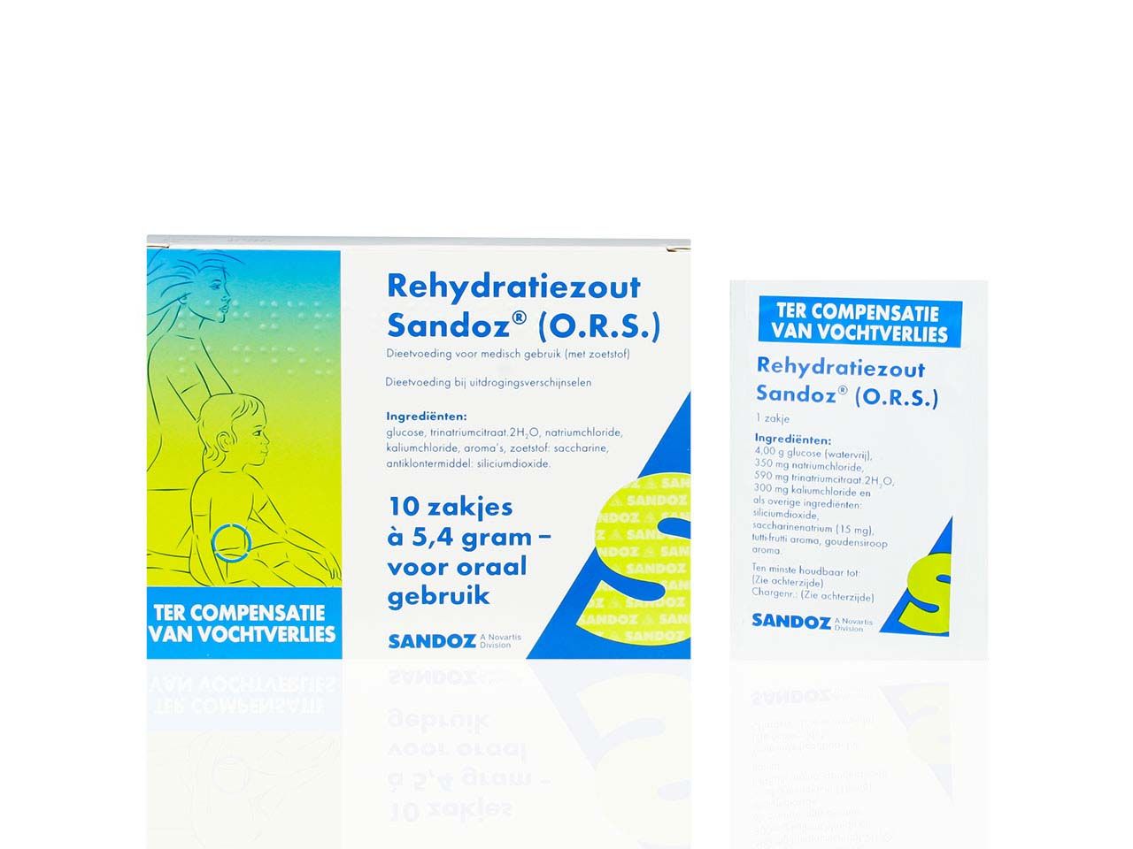 Rehydratiezout (Ors) Sandoz Sachet 5,4G 10St