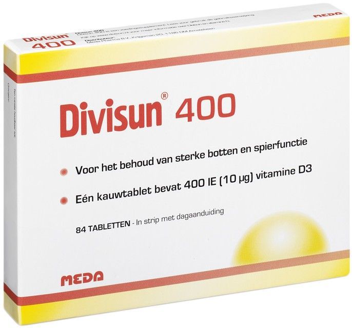 Gladys Het hotel Moedig Divisun Tablet 400ie Vitamine D3