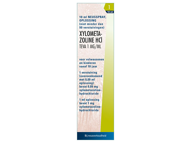 Xylometazoline Hcl Teva Neusspray 1mg/ml