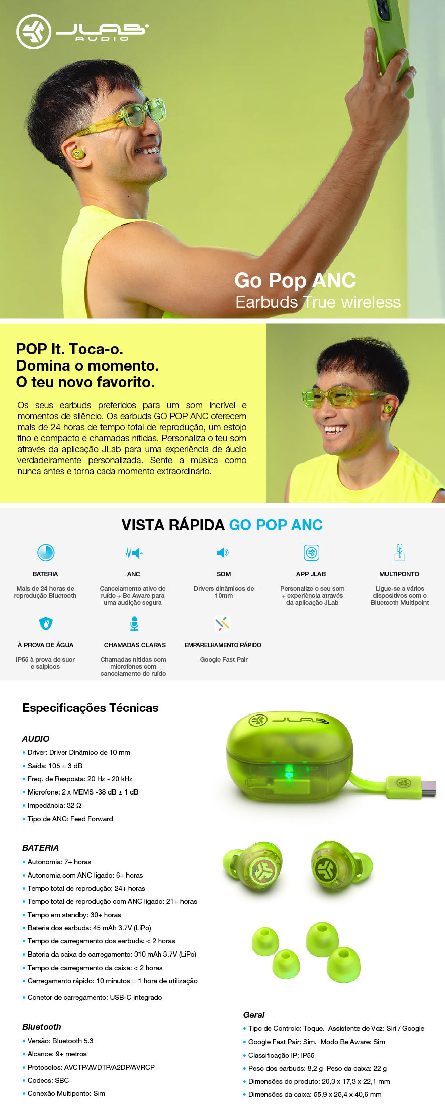 LP Pop ANC Transp Green