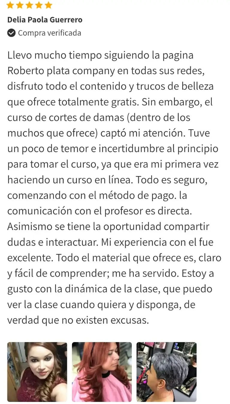 Testimonio curso cortes de damas 3