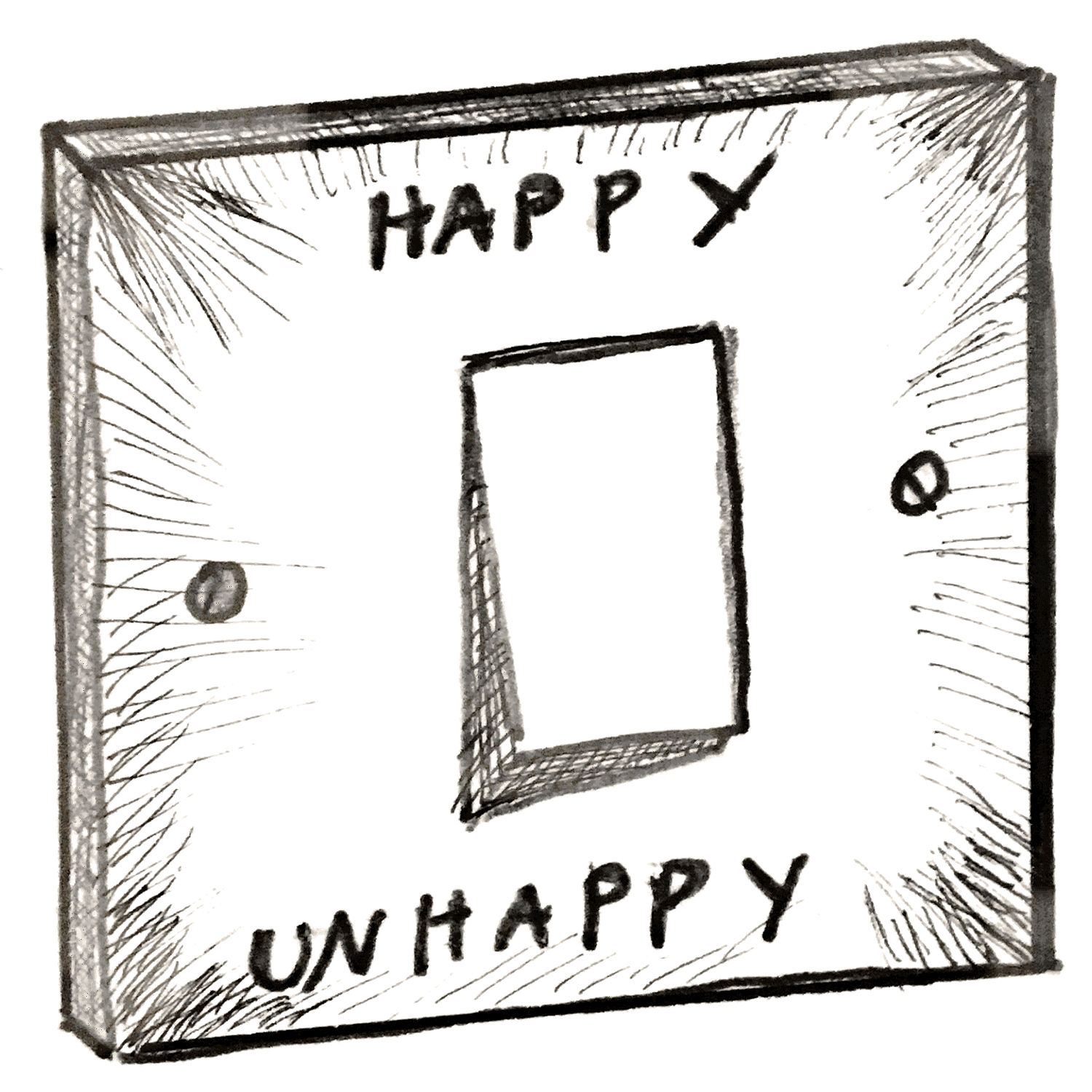 being happy is just flicking a switch in your mind