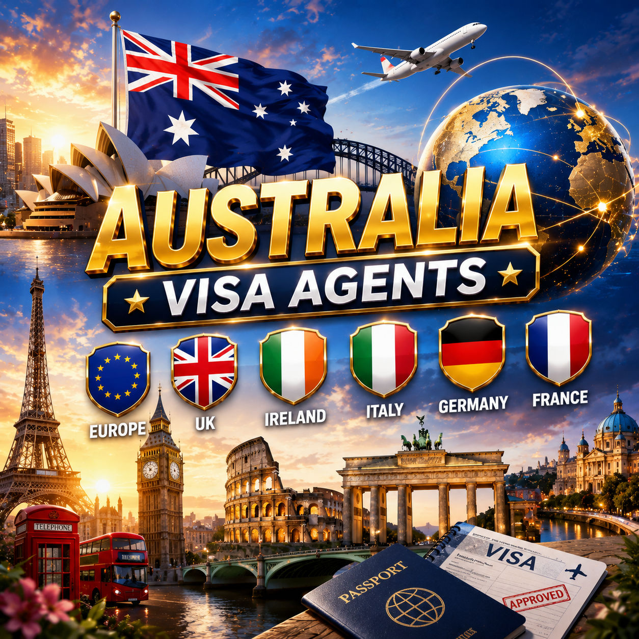 UUSTOTO: Australia Visa Agents Europe UK Ireland Italy Germany France image 1