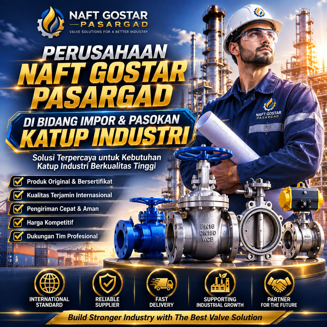 SURGA11: Perusahaan Naft Gostar Pasargad di Bidang Impor & Pasokan Katup Industri image 1