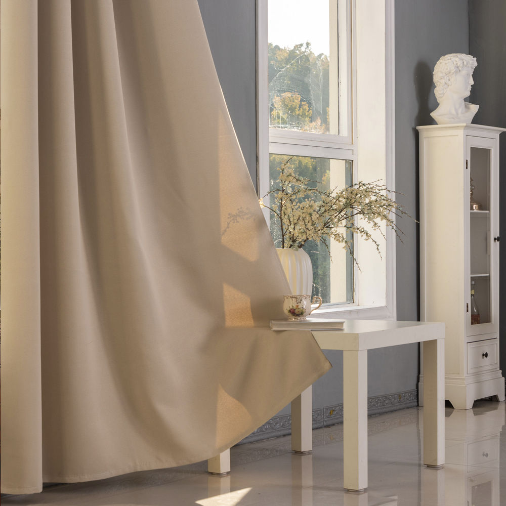 Matte solid color blackout curtains - Thumbnail 2