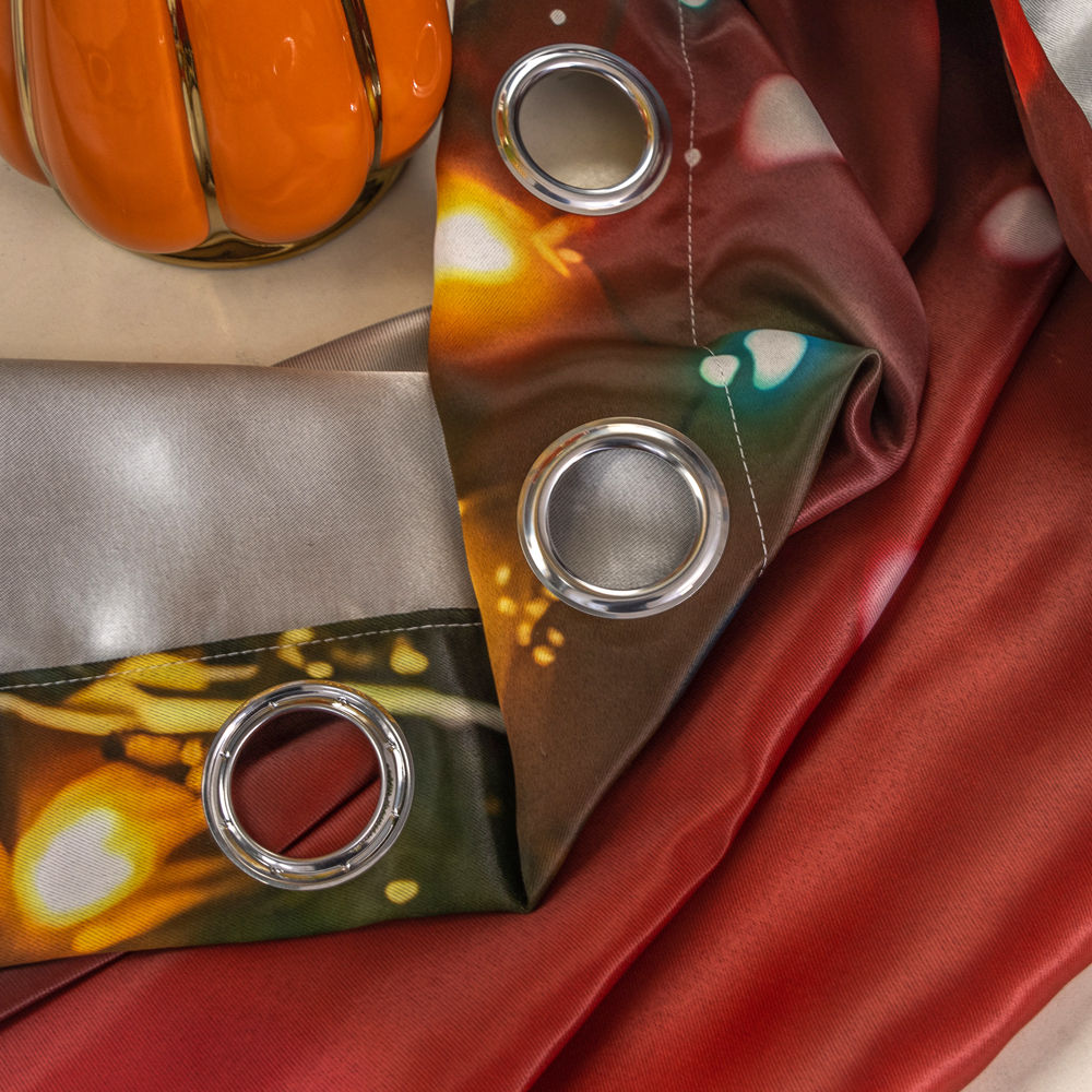 Santa Claus Christmas Tree and Holiday Curtain Wholesale - Thumbnail 3