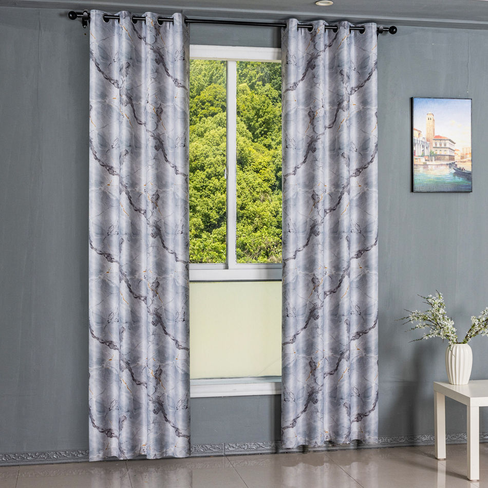 Digital Printed Marble Texture Curtain