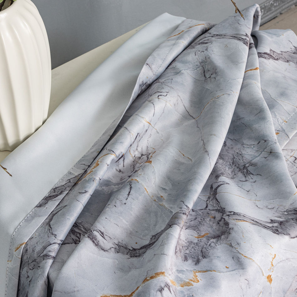 Digital Printed Marble Texture Curtain - Thumbnail 4