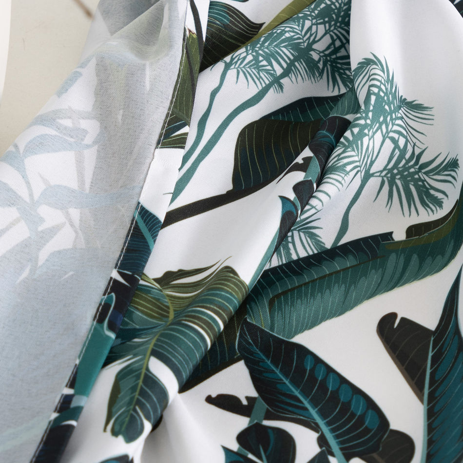 Tropical Botanical Blackout Curtains – Wholesale Fabric & Ready-Made 140x260cm | Custom Size Available - Thumbnail 5
