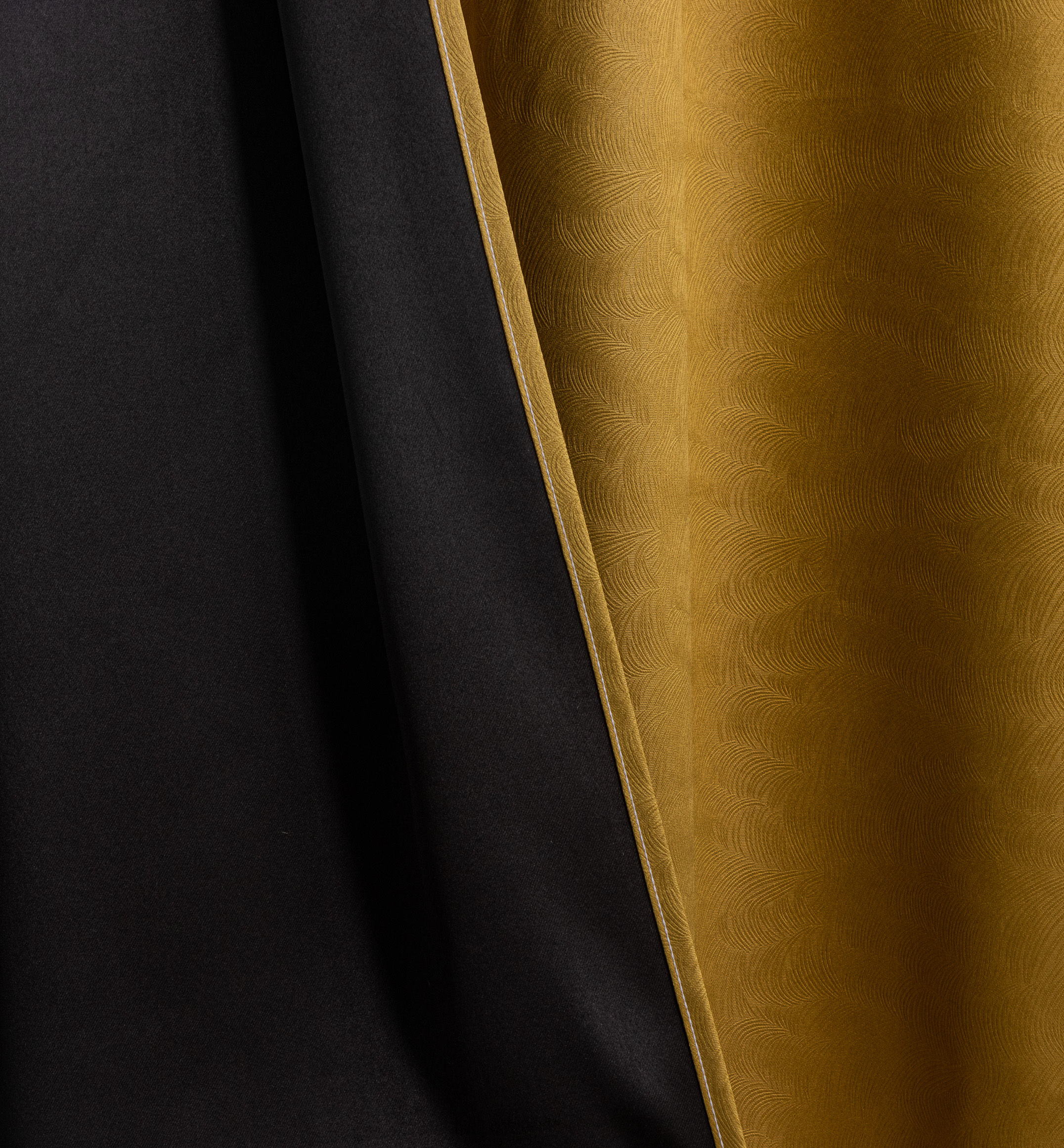 100% Full Blackout Fishtail Embossed Window Curtains (Fabric & Finished Options) - Wholesale curtain thumbnail 4 | Borige