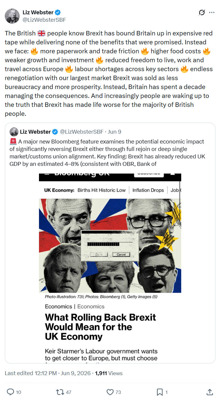 Liz Webster: The British 🇬🇧 people know Brexit…