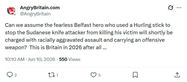 Dominic Bradbury: Can we assume the fearless Belfast hero…