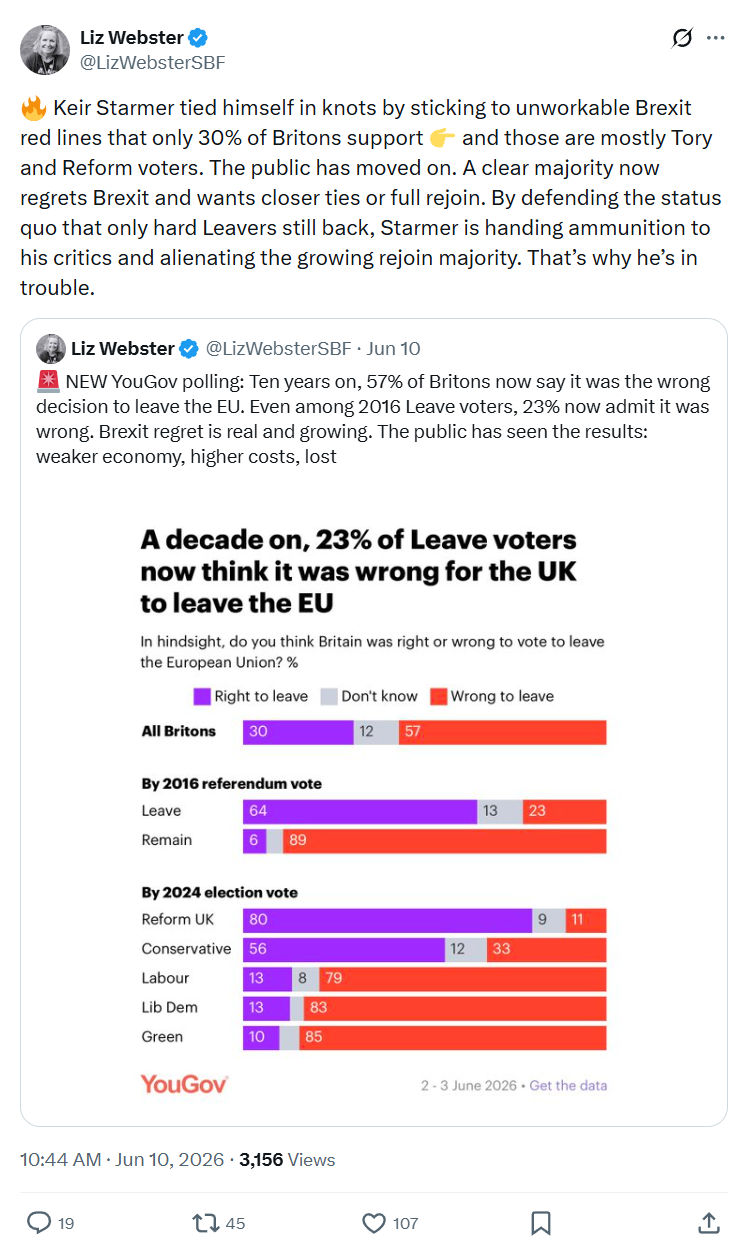 Liz Webster: Keir Starmer tied himself…