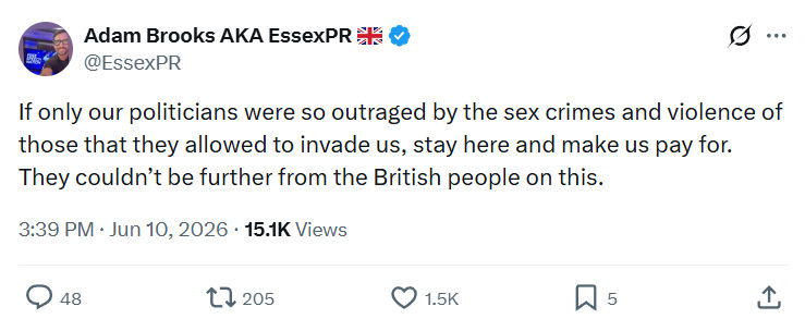 Adam Brooks: If only our politicians were so outraged…
