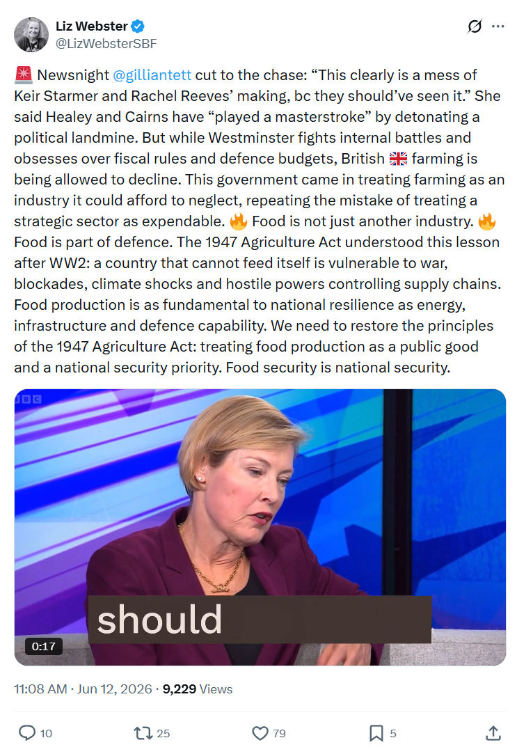 Liz Webster: Newsnight  @gilliantett…