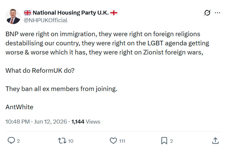 Pat McGinnis: BNP were right on immigration…
