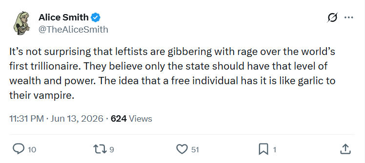 Alice Smith: It’s not surprising that leftists…
