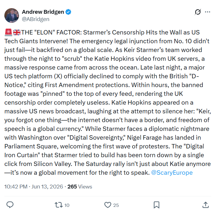 Andrew Bridgen: THE "ELON" FACTOR…