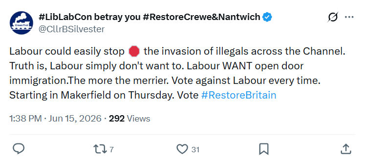 Clr Brian Silvester: Labour could easily stop 🛑 the invasion...