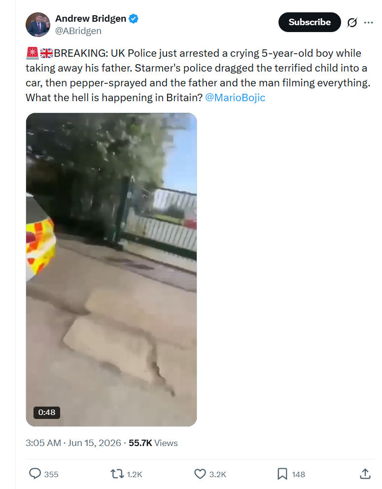 Andrew Bridgen: 🚨🇬🇧BREAKING: UK Police just arrested a crying...