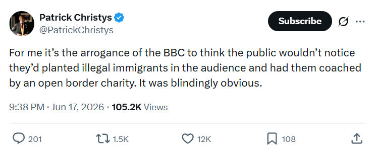 Patrick Christys: For me it’s the arrogance of the...
