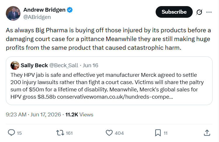 Andrew Bridgen: As always Big Pharma is buying...