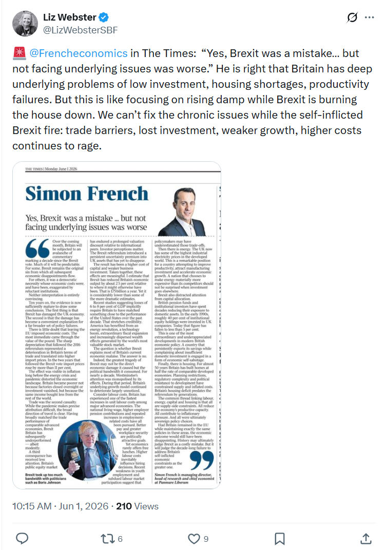 Liz Webster: @Frencheconomics  in The Times…