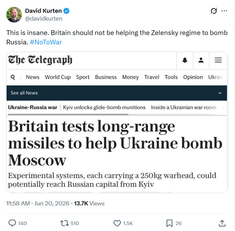 David Kurten: This is insane. Britain should not be...
