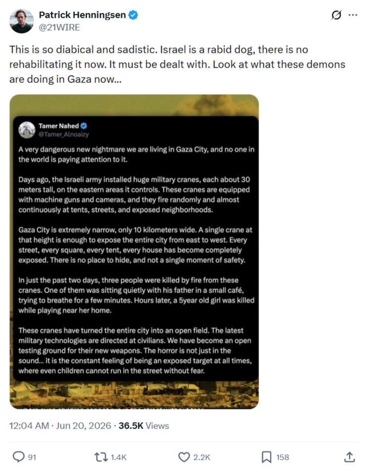 Patrick Henningsen: This is so diabical and sadistic...