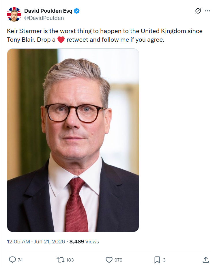 David Poulden: Keir Starmer is the worst thing...