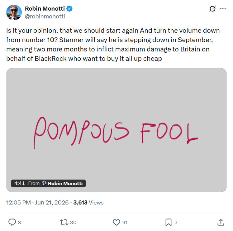 Robin Monotti: s it your opinion, that we...