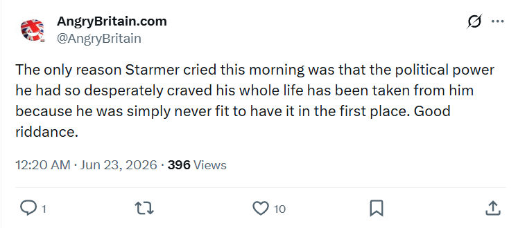 Dominic Bradbury: The only reason Starmer cried...