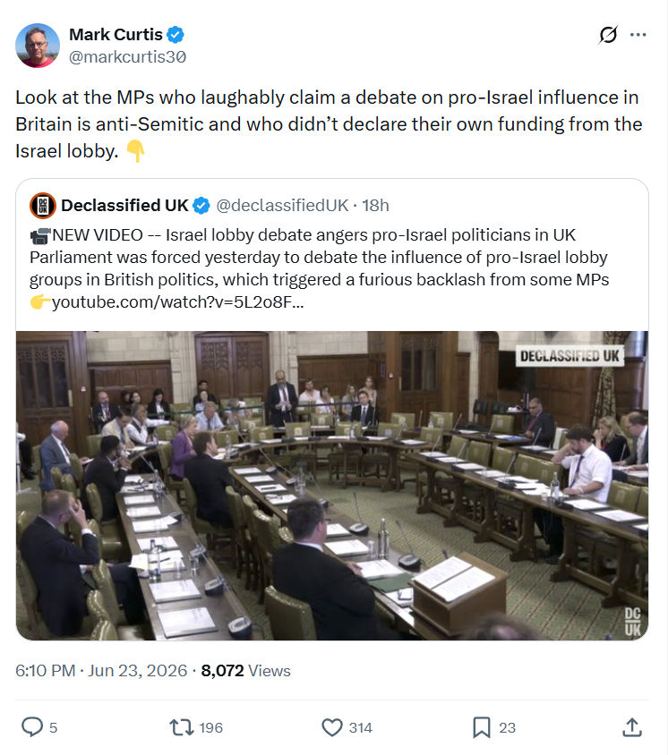 Mark Curtis: Look at the MPs who laughably claim a...