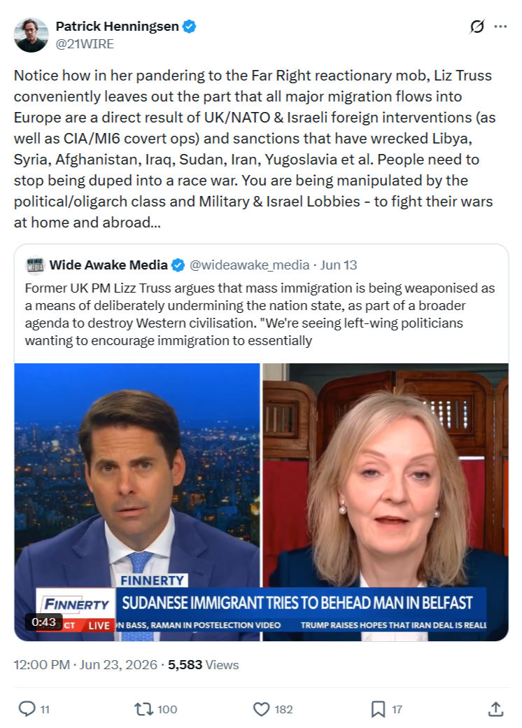 Patrick Henningsen: Notice how in her pandering to...