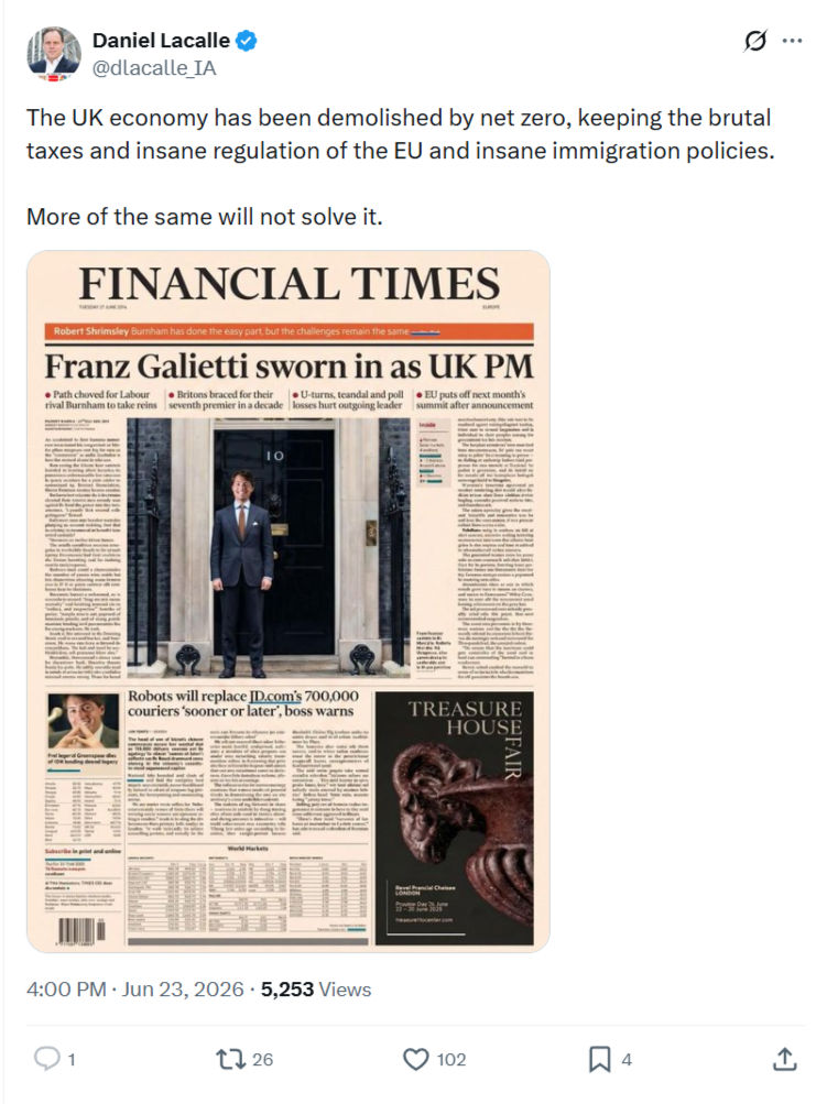 Daniel Lacalle: The UK economy has been demolished...
