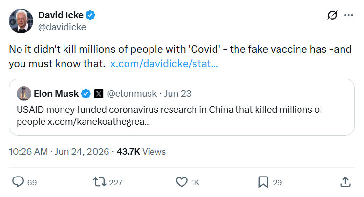 David Icke: No it didn't kill millions of ...