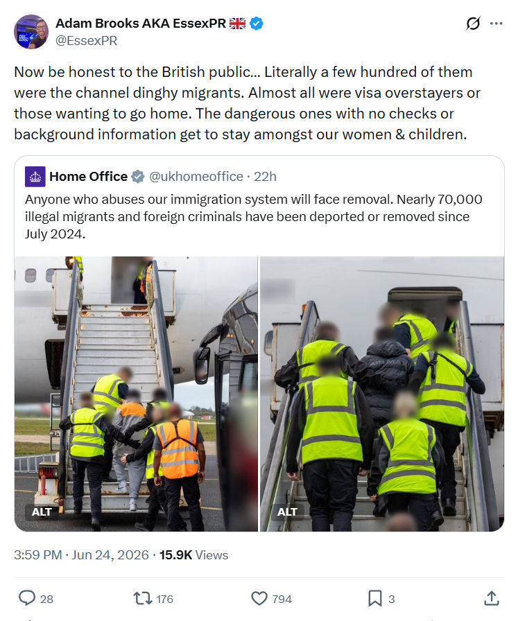 Adam Brooks: Now be honest to the British public...