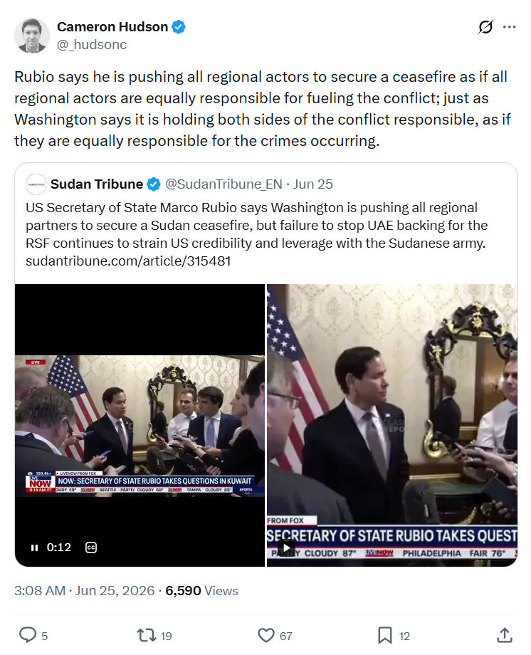 Cameron Hudson: Rubio says he is pushing all...