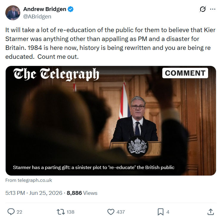 Andrew Bridgen: It will take a lot of re-education of...